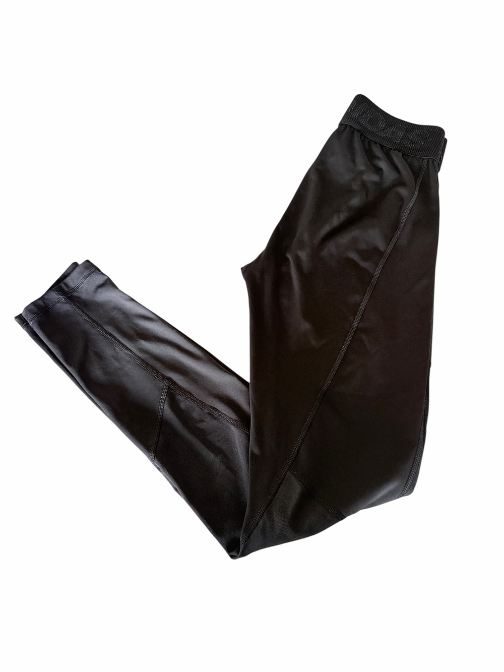 adidas Black Athletic Women 
Leggings with Logo - Picture 2 of 4